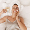 Luxurious illuminating and lifting face mask with 24k gold