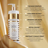 Satin moisturizing body milk with golden dust