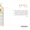 Satin moisturizing body milk with golden dust